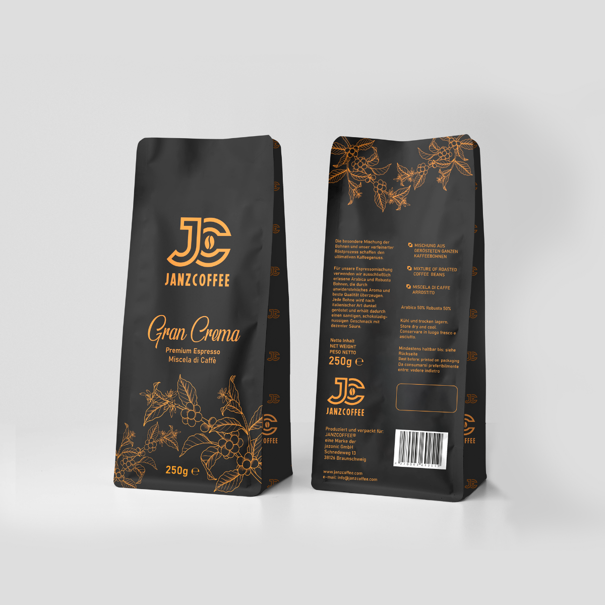 JANZCOFFEE® Gran Crema 250g